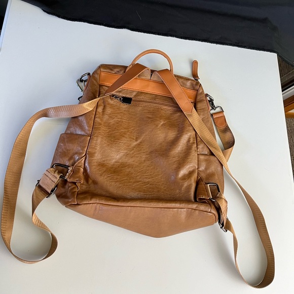 Leather backpack purse bag - Picture 7 of 10